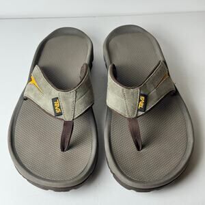 Teva Katavi 2 Thong Sandals Men’s 12 Gray Suede Brown Outdoor Camping Beach